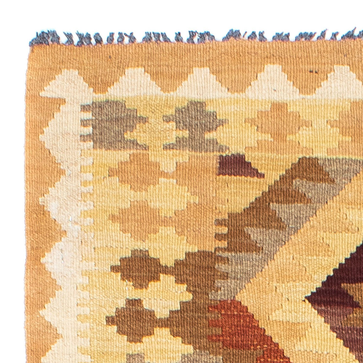 Tappeto corsia Tappeto Kelim - Orientale - 191 x 77 cm - marrone chiaro