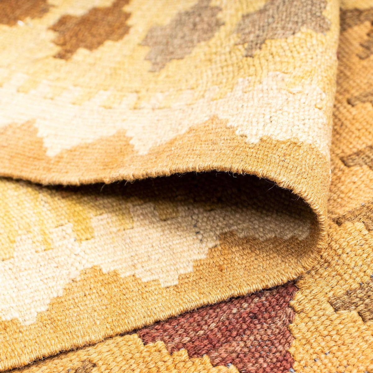 Tappeto corsia Tappeto Kelim - Orientale - 191 x 77 cm - marrone chiaro