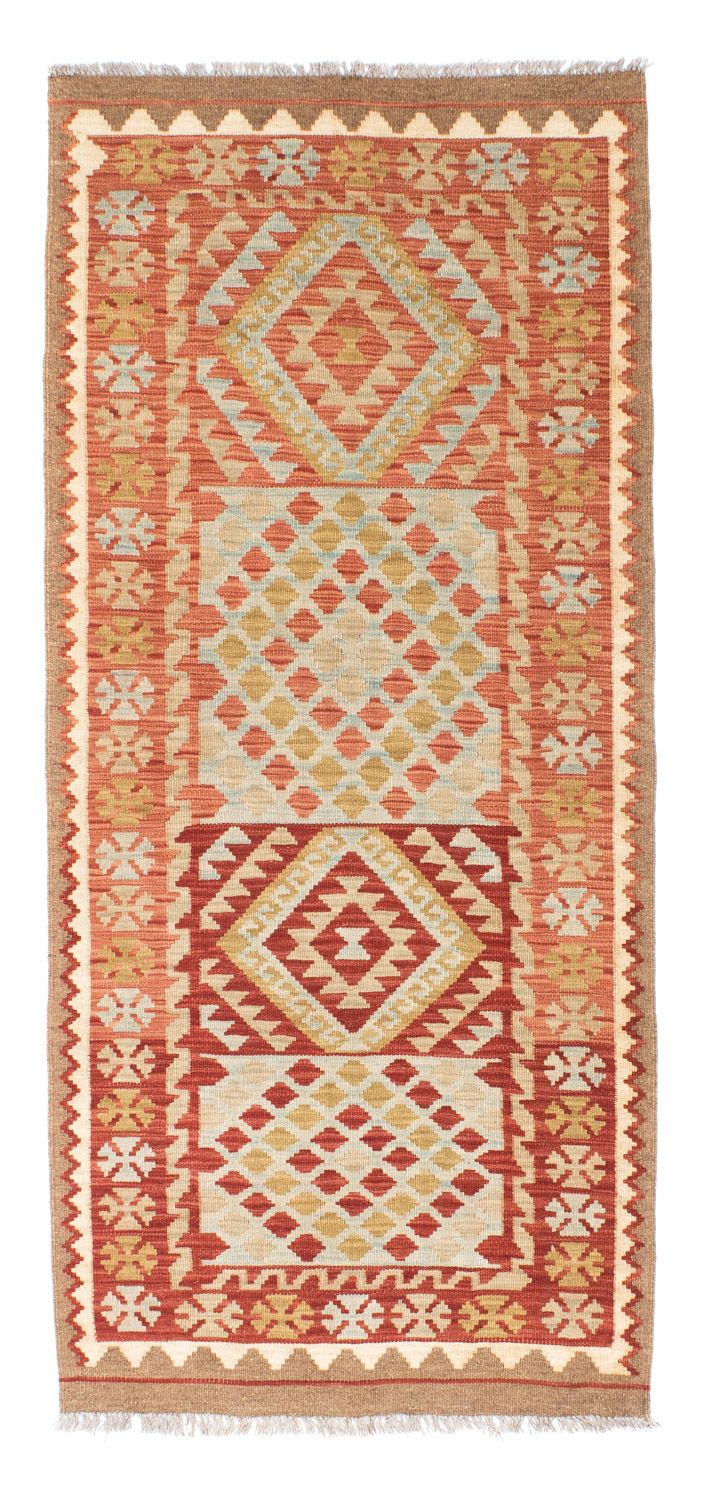 Tappeto corsia Tappeto Kelim - Orientale - 193 x 84 cm - rosso chiaro