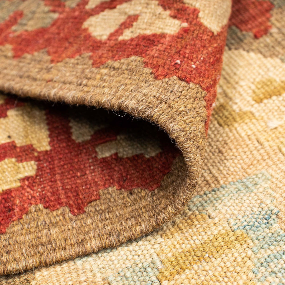 Tappeto corsia Tappeto Kelim - Orientale - 199 x 79 cm - beige