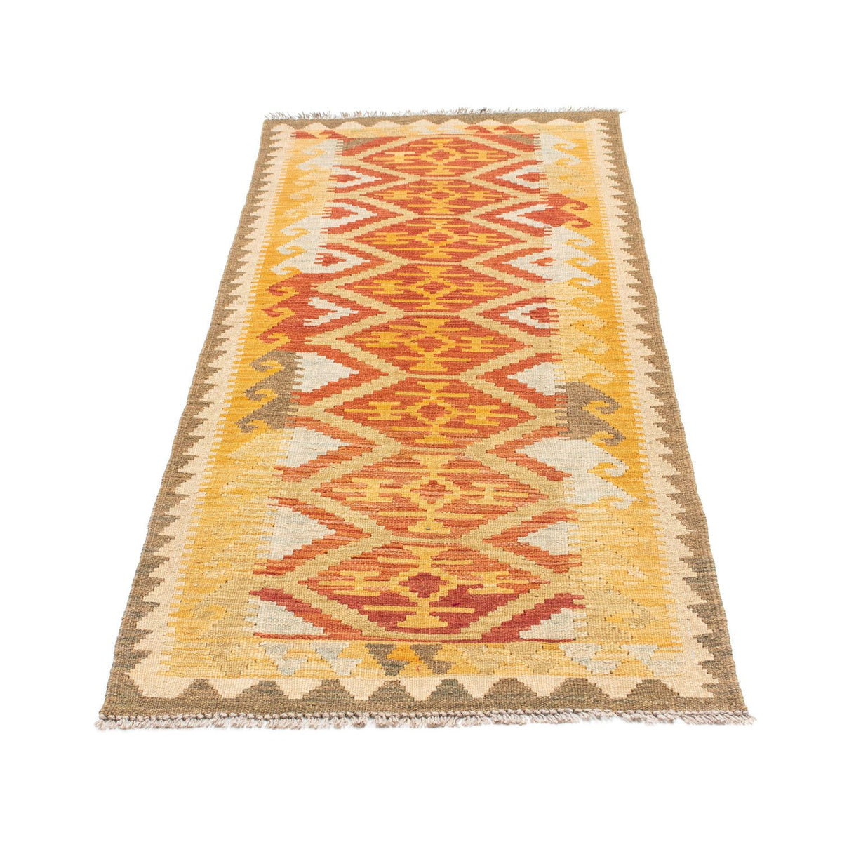 Tappeto corsia Tappeto Kelim - Orientale - 187 x 73 cm - ruggine