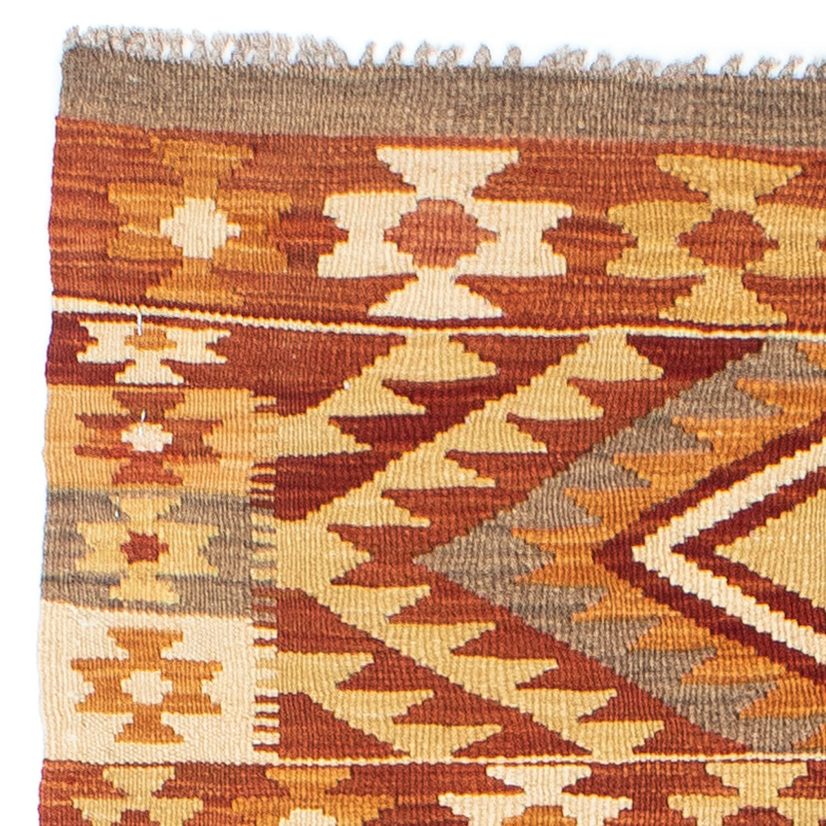 Tappeto corsia Tappeto Kelim - Orientale - 187 x 72 cm - ruggine