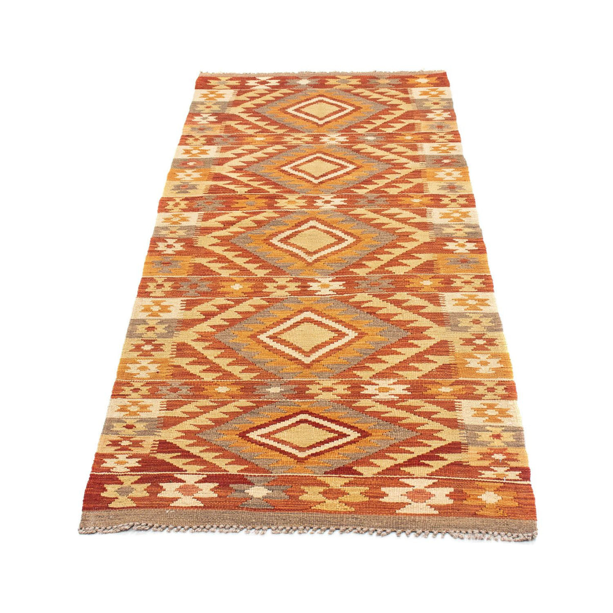 Tappeto corsia Tappeto Kelim - Orientale - 187 x 72 cm - ruggine