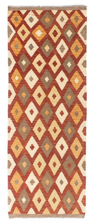 Tappeto corsia Tappeto Kelim - Orientale - 193 x 73 cm - ruggine