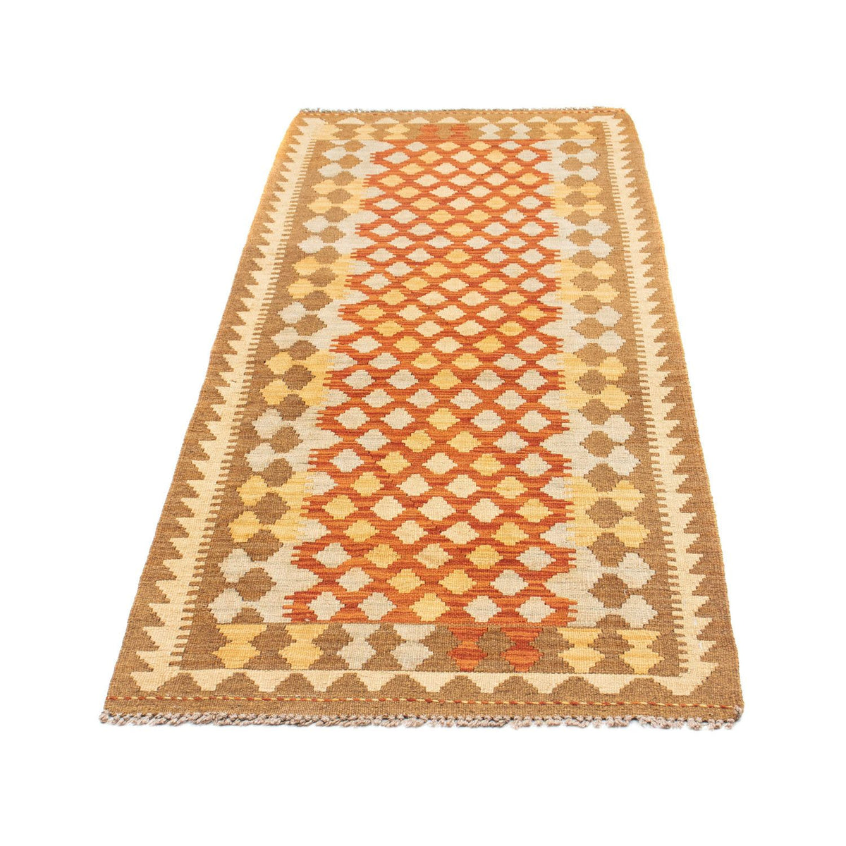 Tappeto corsia Tappeto Kelim - Orientale - 191 x 74 cm - marrone chiaro