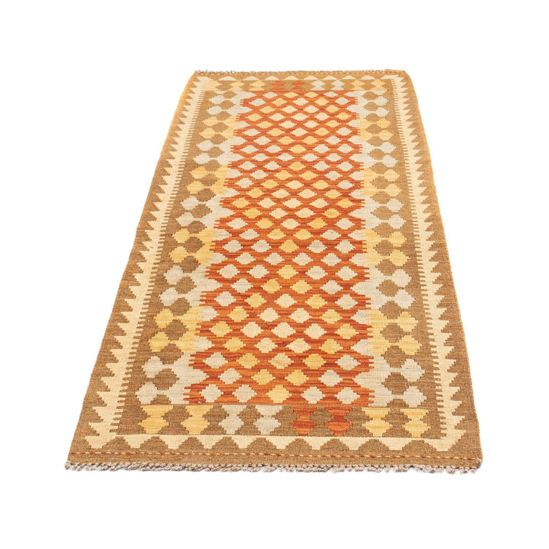 Tappeto corsia Tappeto Kelim - Orientale - 191 x 74 cm - marrone chiaro
