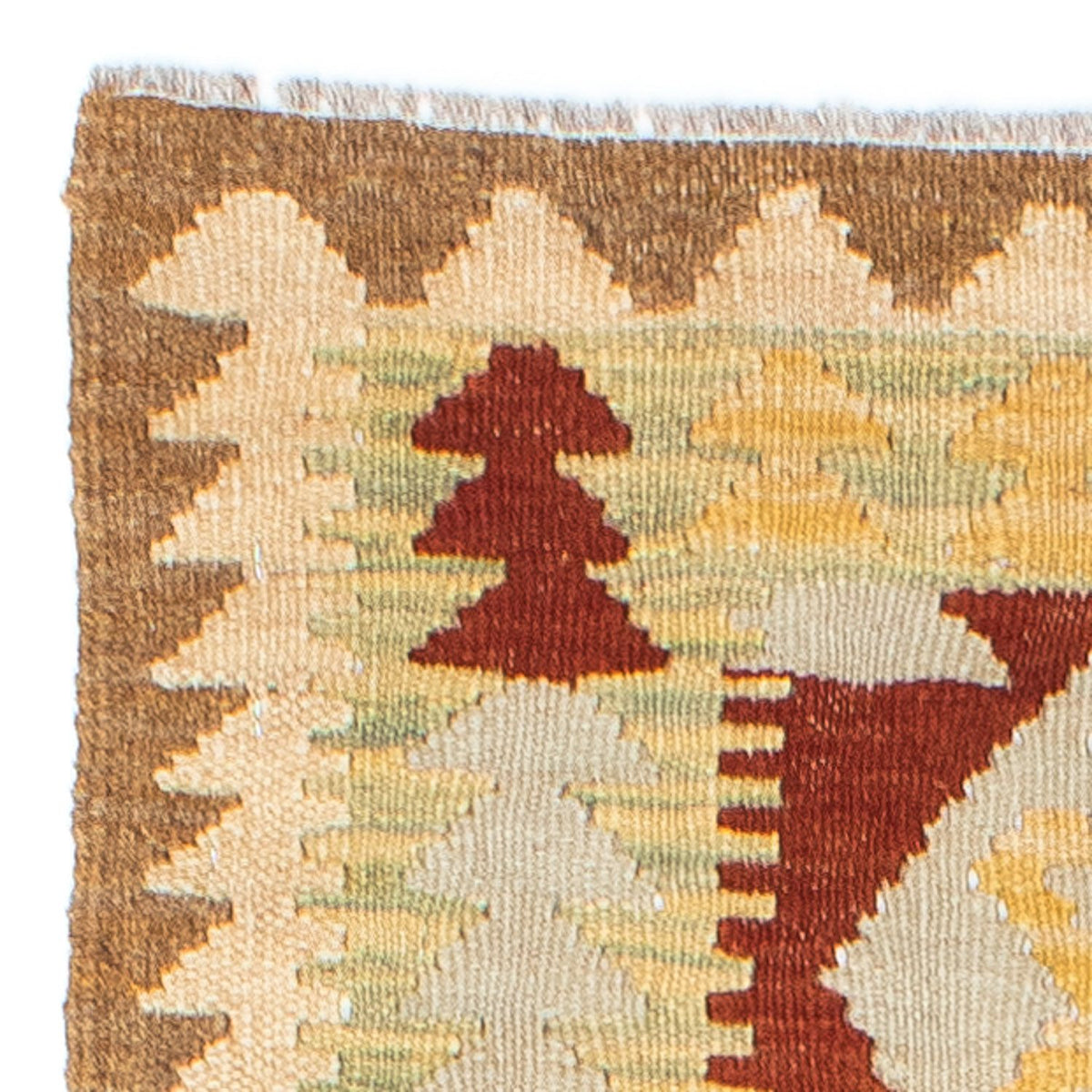 Tappeto corsia Tappeto Kelim - Orientale - 192 x 72 cm - marrone chiaro