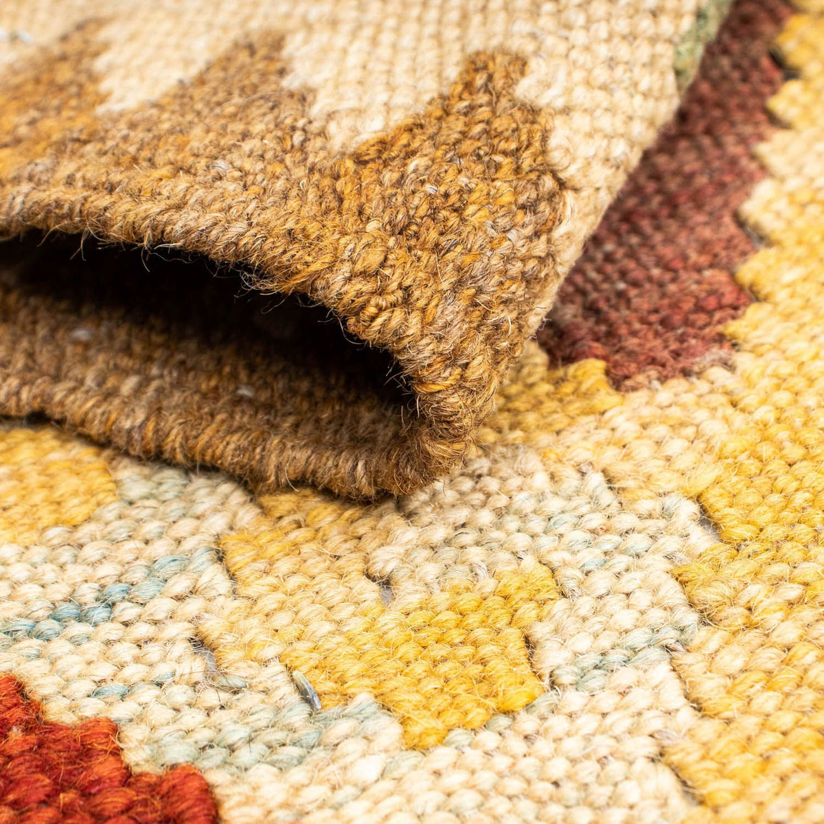 Tappeto corsia Tappeto Kelim - Orientale - 192 x 72 cm - marrone chiaro