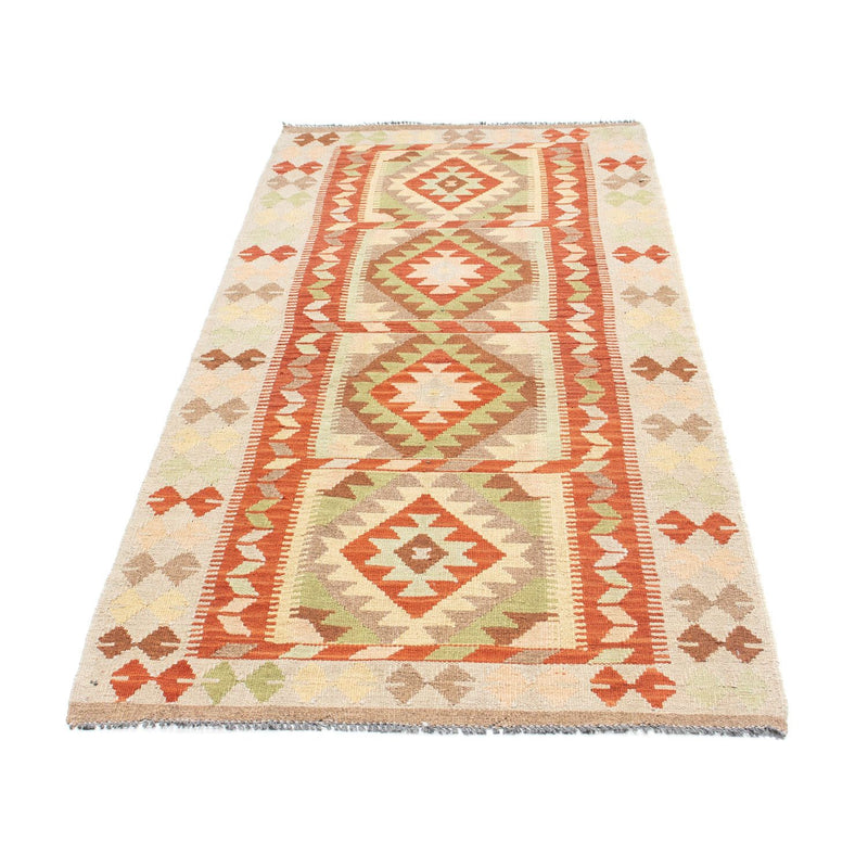 Tappeto corsia Tappeto Kelim - Orientale - 196 x 86 cm - beige
