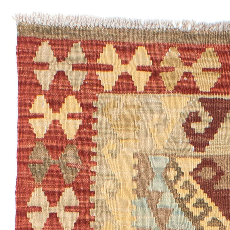 Tappeto corsia Tappeto Kelim - Orientale - 201 x 73 cm - rosso