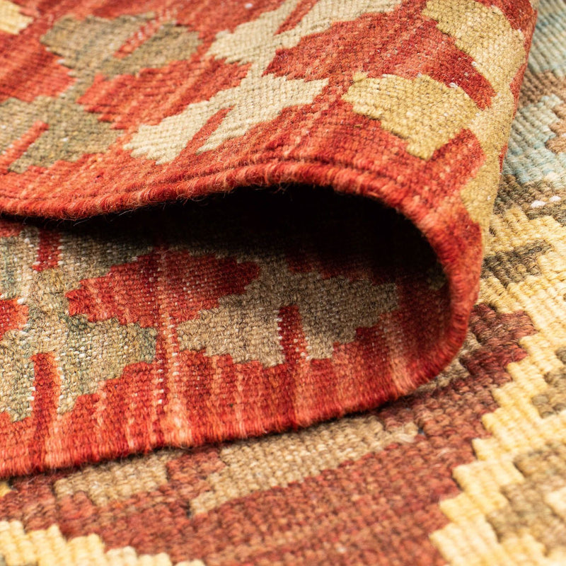Tappeto corsia Tappeto Kelim - Orientale - 201 x 73 cm - rosso