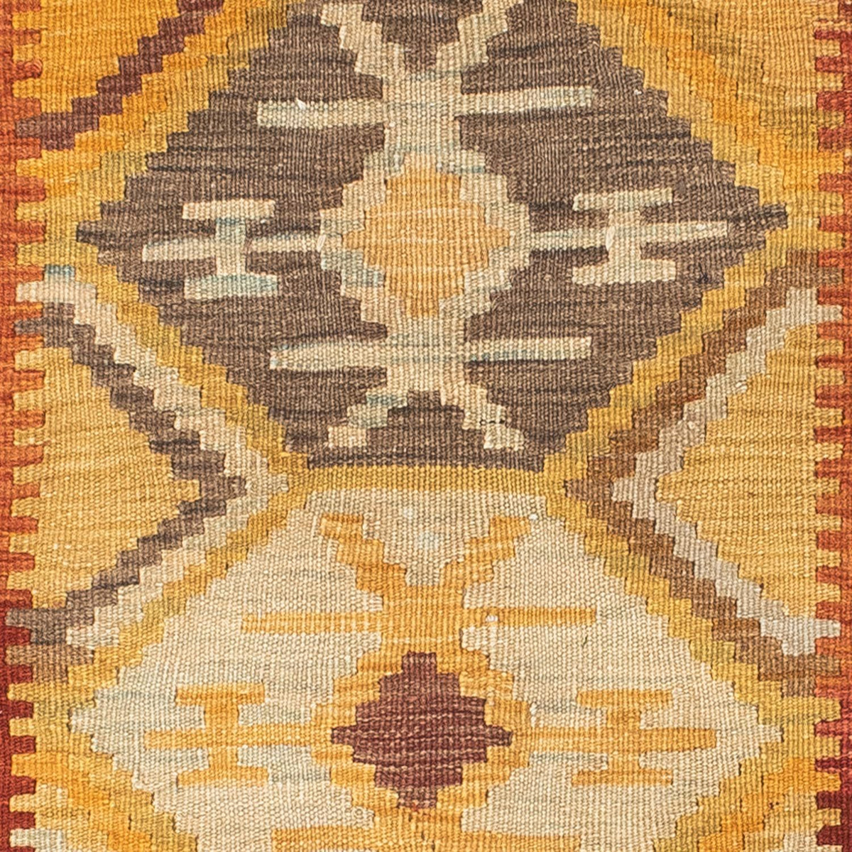 Tappeto corsia Tappeto Kelim - Orientale - 185 x 75 cm - oro