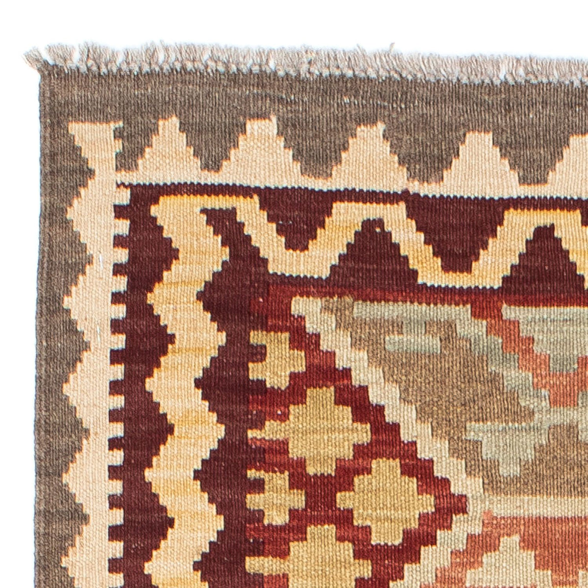 Tappeto corsia Tappeto Kelim - Orientale - 202 x 73 cm - beige