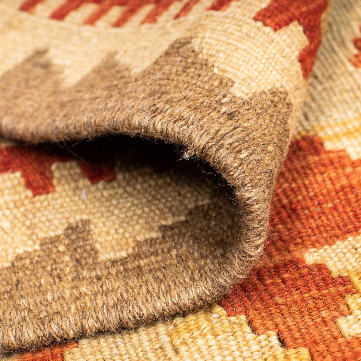 Tappeto corsia Tappeto Kelim - Orientale - 200 x 85 cm - beige