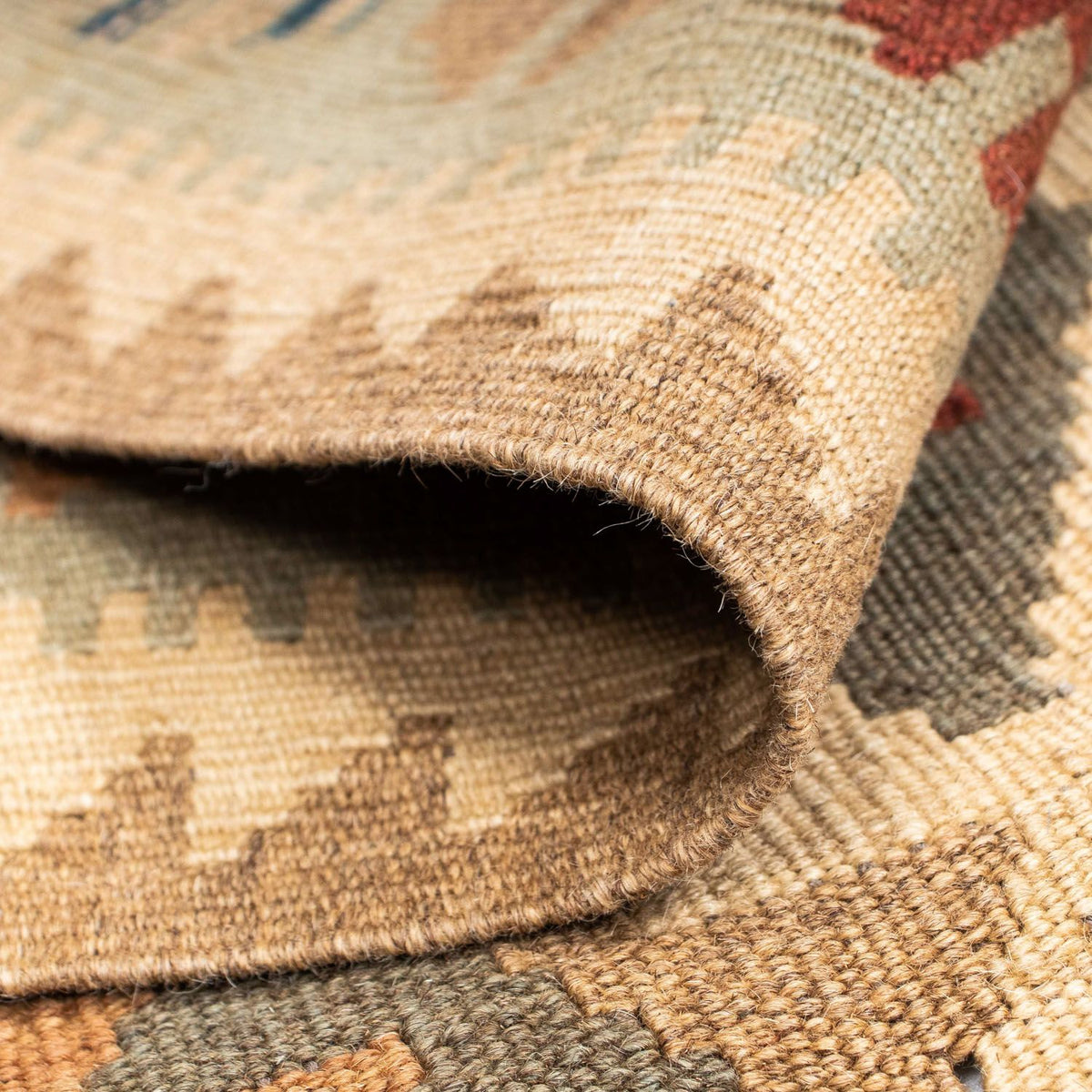 Tappeto corsia Tappeto Kelim - Orientale - 198 x 80 cm - marrone chiaro