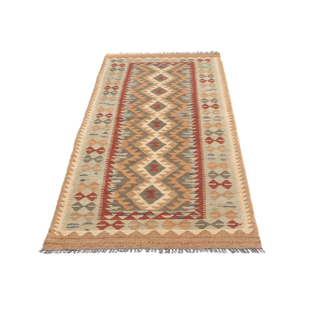 Tappeto corsia Tappeto Kelim - Orientale - 198 x 80 cm - marrone chiaro