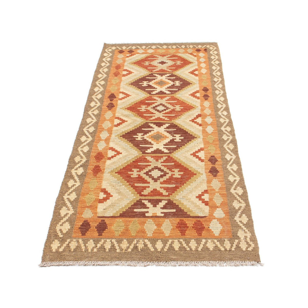 Tappeto corsia Tappeto Kelim - Orientale - 203 x 73 cm - beige