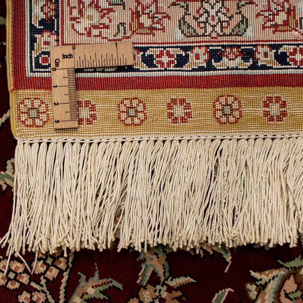 Tappeto di seta - Ghom seta - Premio - 216 x 132 cm - blu scuro
