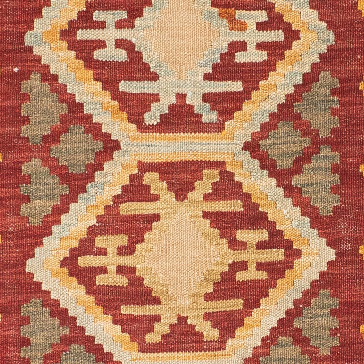 Tappeto corsia Tappeto Kelim - Orientale - 196 x 76 cm - marrone chiaro
