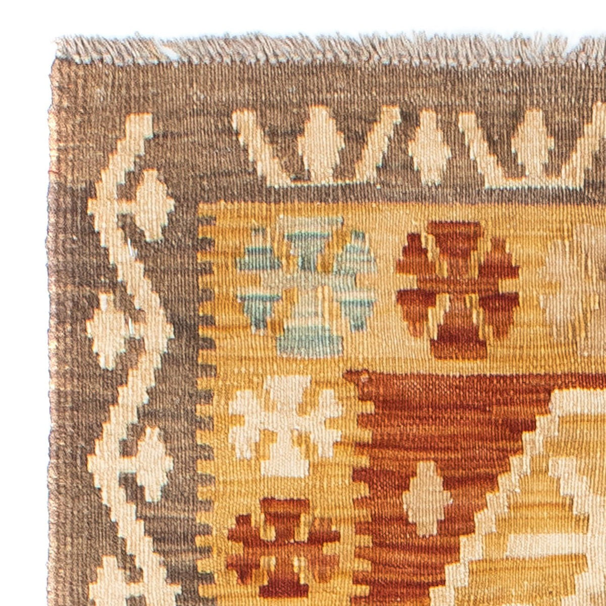 Tappeto corsia Tappeto Kelim - Orientale - 203 x 70 cm - beige