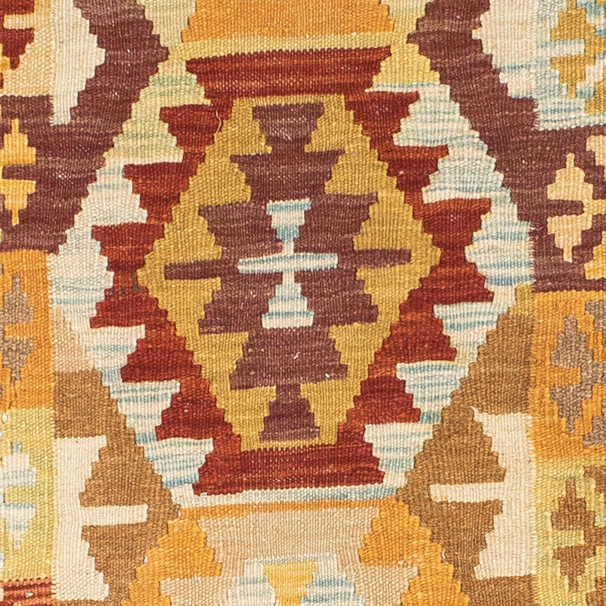 Tappeto corsia Tappeto Kelim - Orientale - 202 x 75 cm - beige