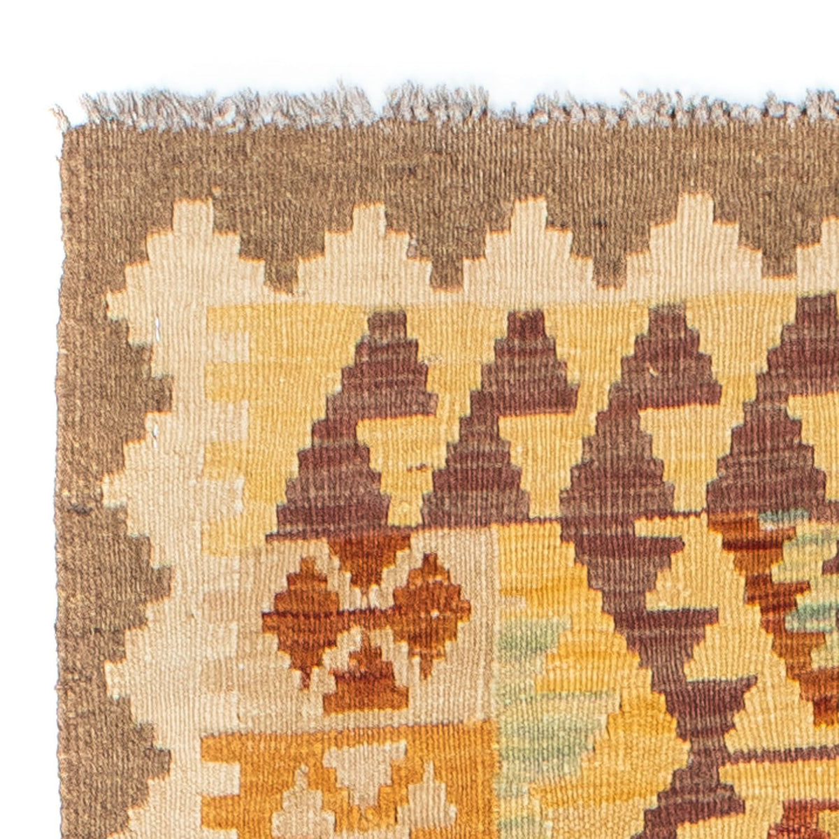 Tappeto corsia Tappeto Kelim - Orientale - 202 x 75 cm - beige