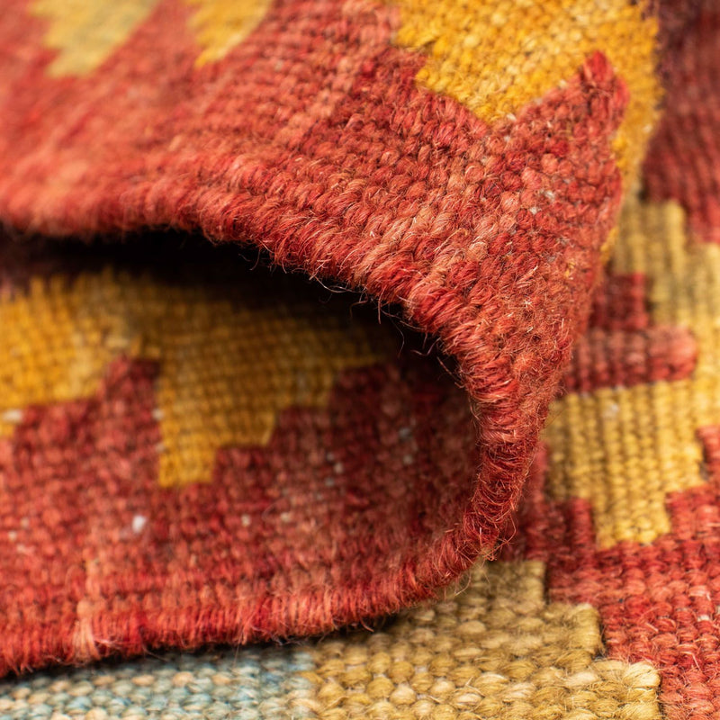 Tappeto corsia Tappeto Kelim - Orientale - 204 x 77 cm - rosso