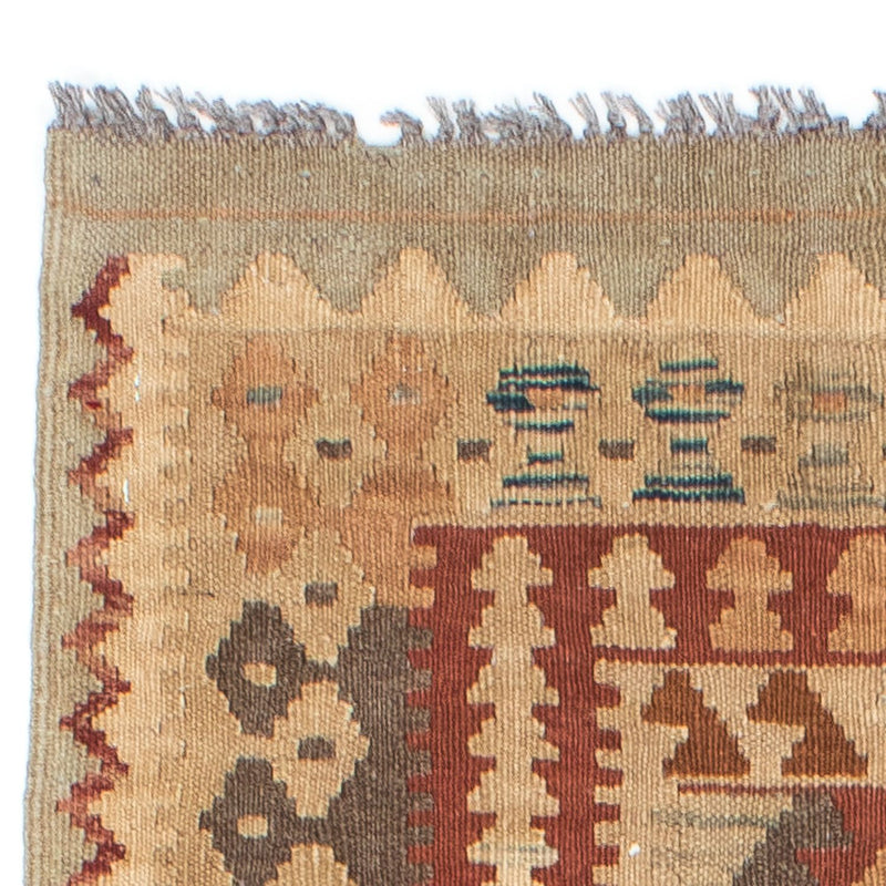 Tappeto corsia Tappeto Kelim - Orientale - 201 x 84 cm - beige