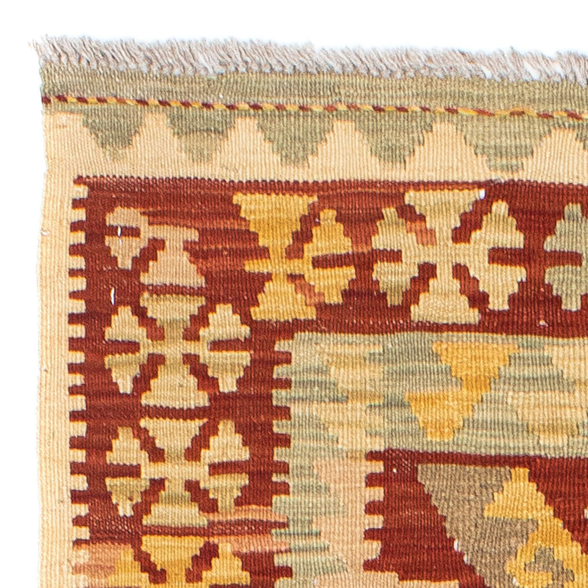 Tappeto corsia Tappeto Kelim - Orientale - 197 x 72 cm - beige