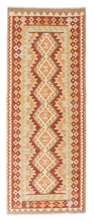 Tappeto corsia Tappeto Kelim - Orientale - 200 x 75 cm - beige