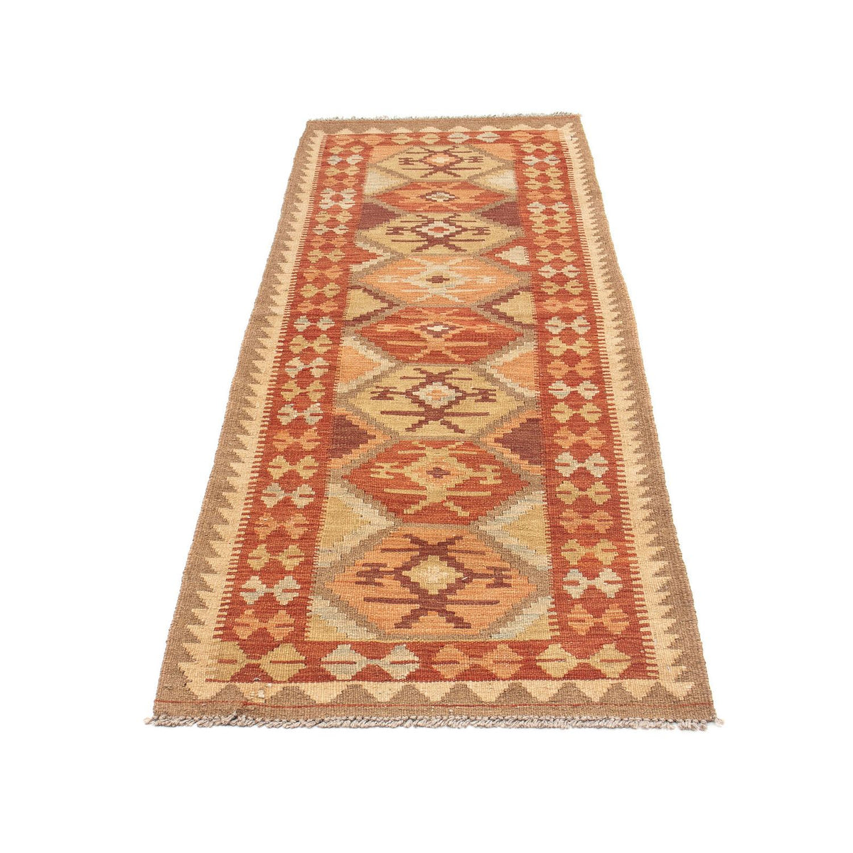 Tappeto corsia Tappeto Kelim - Splash - 203 x 68 cm - multicolore