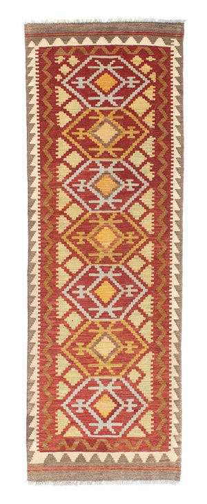 Tappeto corsia Tappeto Kelim - Orientale - 203 x 67 cm - rosso