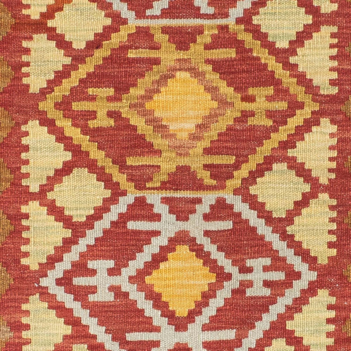 Tappeto corsia Tappeto Kelim - Orientale - 203 x 67 cm - rosso