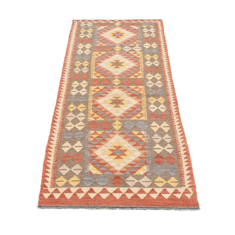 Tappeto corsia Tappeto Kelim - Splash - 200 x 65 cm - rosso