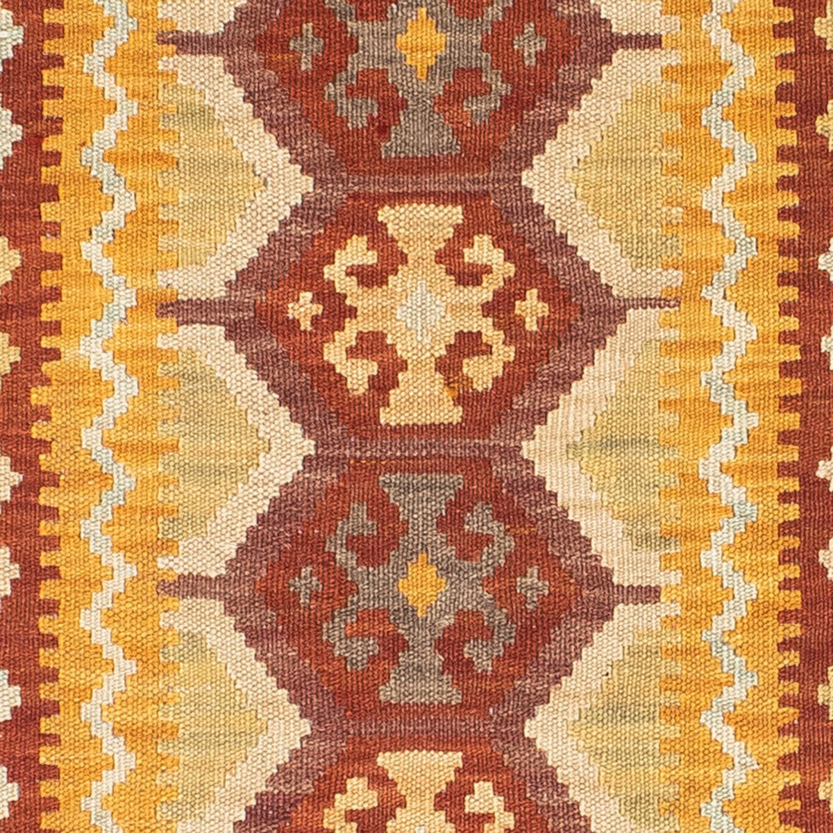 Tappeto corsia Tappeto Kelim - Orientale - 195 x 65 cm - ruggine