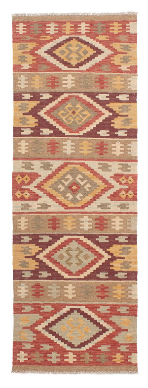 Tappeto corsia Tappeto Kelim - Splash - 205 x 64 cm - multicolore