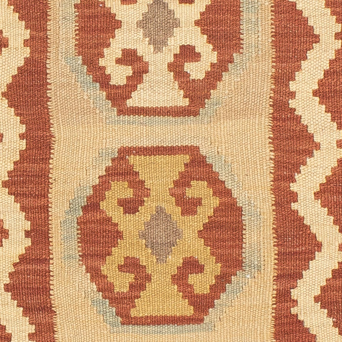 Tappeto corsia Tappeto Kelim - Splash - 197 x 68 cm - marrone chiaro