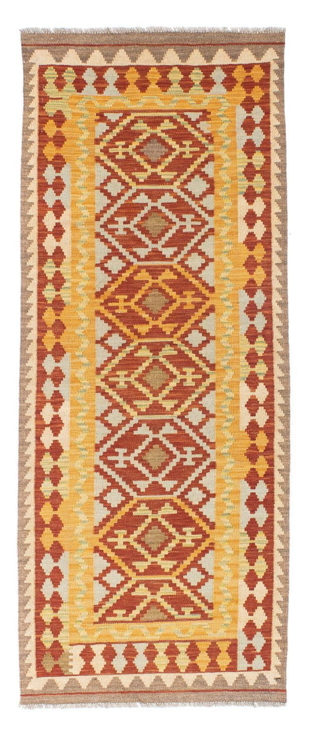Tappeto corsia Tappeto Kelim - Orientale - 195 x 73 cm - rosso