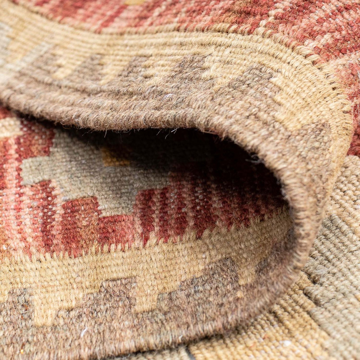 Tappeto corsia Tappeto Kelim - Splash - 193 x 64 cm - ruggine