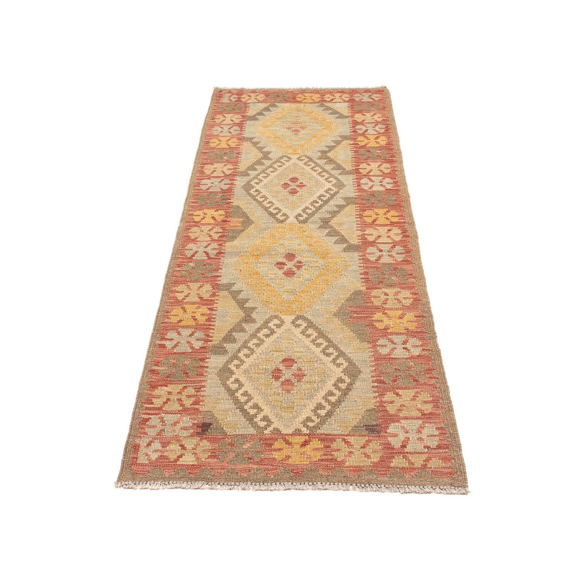 Tappeto corsia Tappeto Kelim - Splash - 205 x 66 cm - multicolore