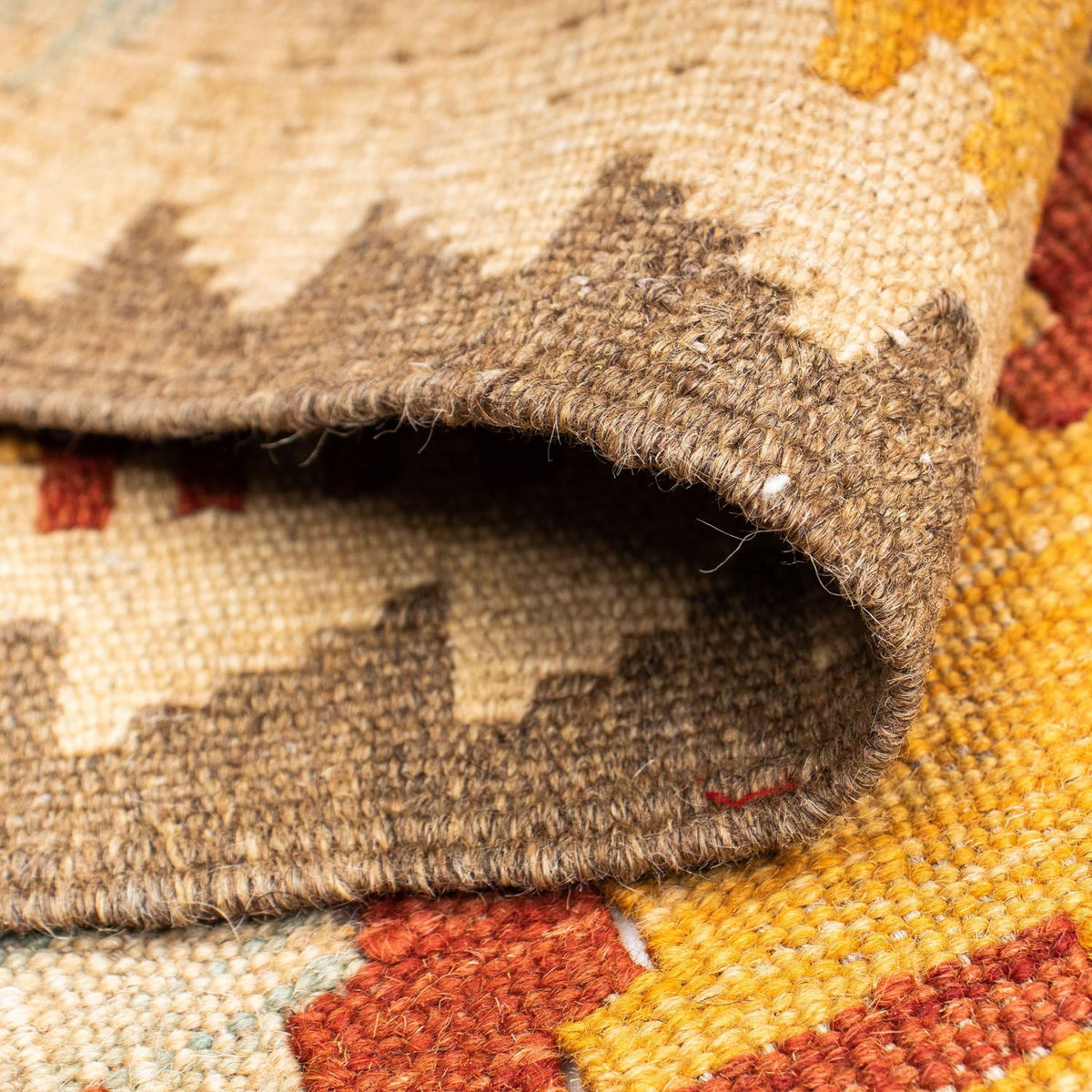 Tappeto corsia Tappeto Kelim - Orientale - 197 x 70 cm - beige