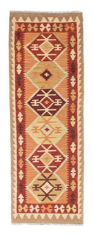Tappeto corsia Tappeto Kelim - Orientale - 201 x 64 cm - marrone chiaro