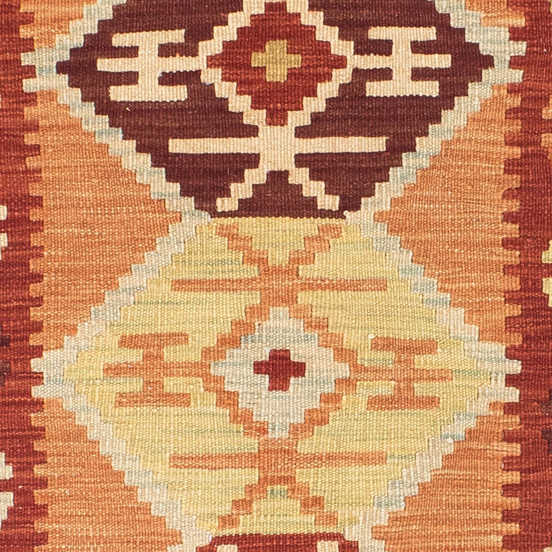 Tappeto corsia Tappeto Kelim - Orientale - 201 x 64 cm - marrone chiaro