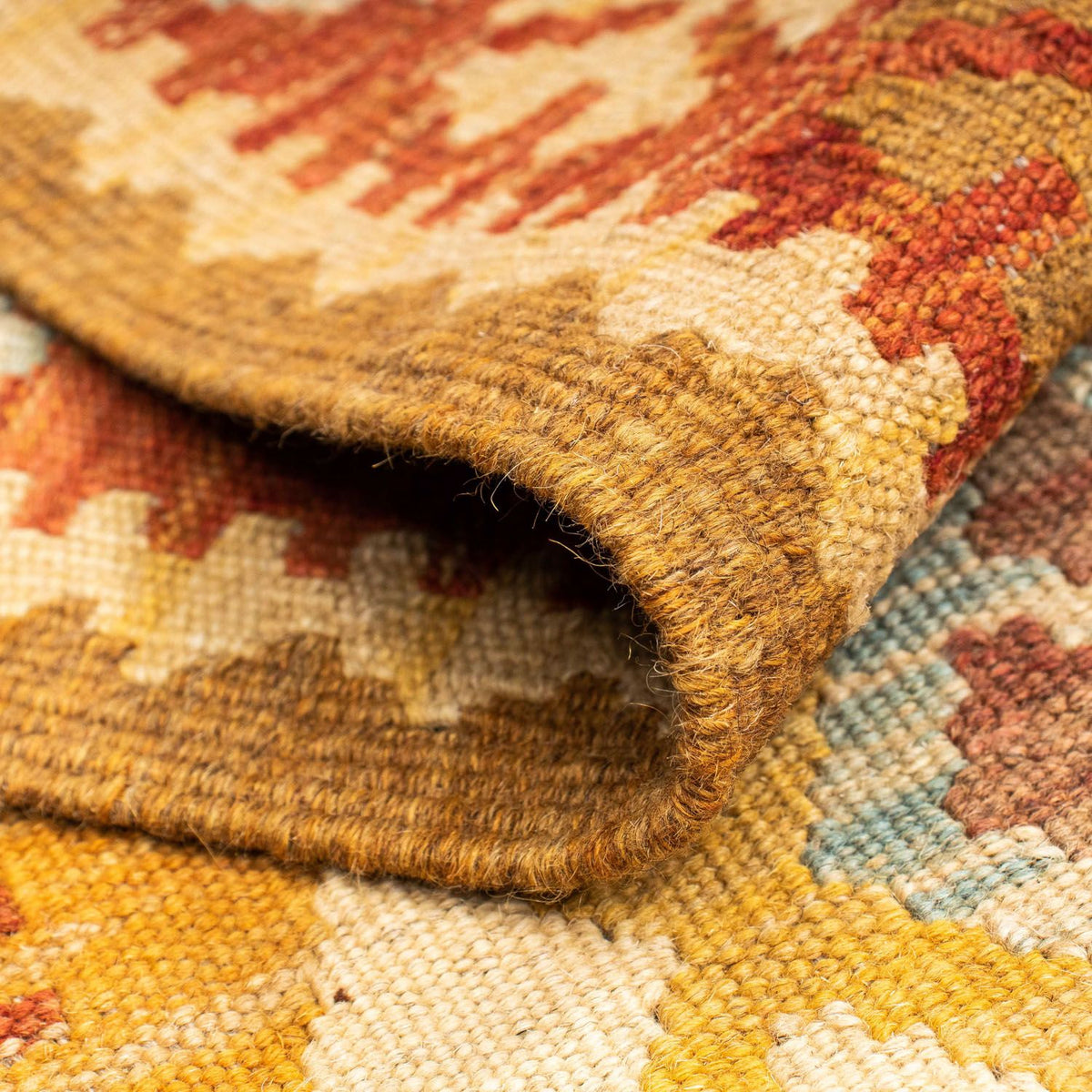 Tappeto corsia Tappeto Kelim - Orientale - 206 x 67 cm - marrone chiaro