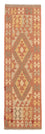Tappeto corsia Tappeto Kelim - Splash - 207 x 65 cm - rosso chiaro