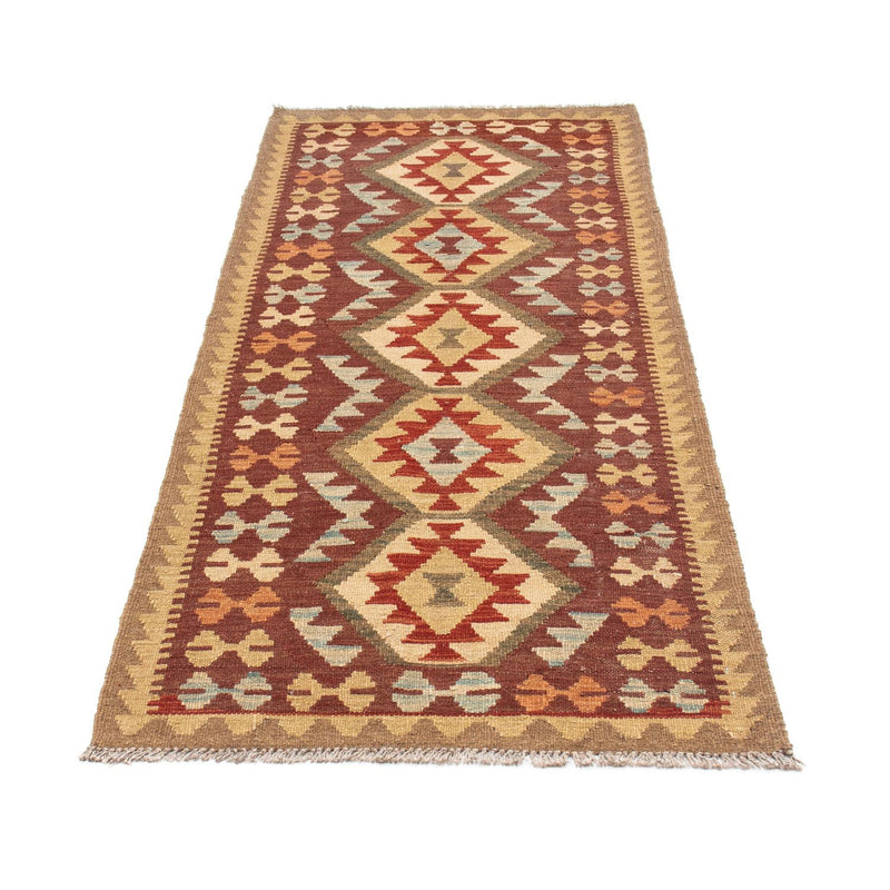 Tappeto corsia Tappeto Kelim - Orientale - 192 x 76 cm - marrone