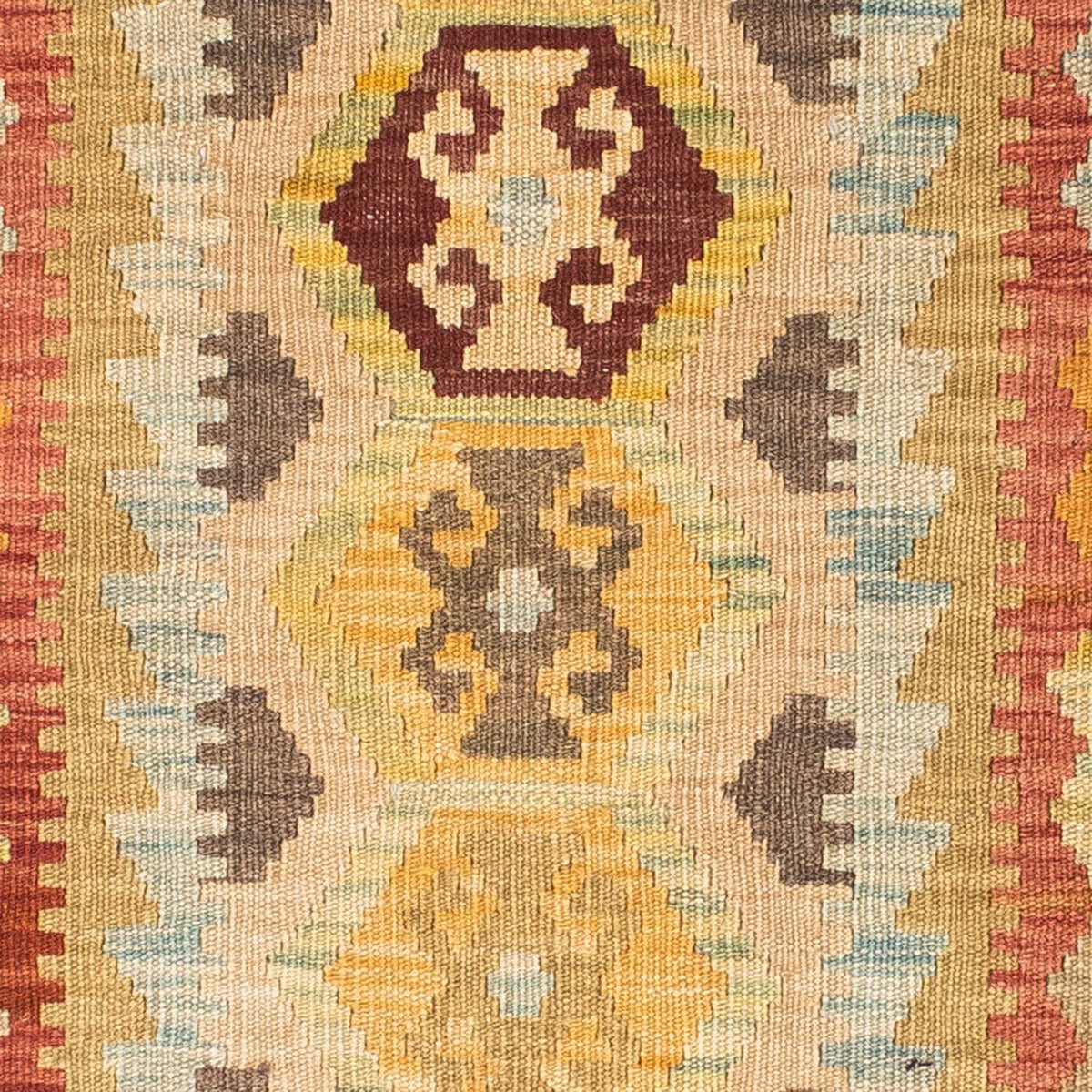 Tappeto corsia Tappeto Kelim - Orientale - 195 x 74 cm - beige