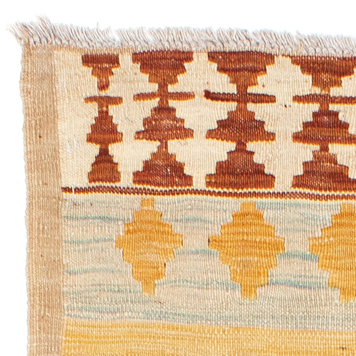Tappeto corsia Tappeto Kelim - Orientale - 207 x 77 cm - beige