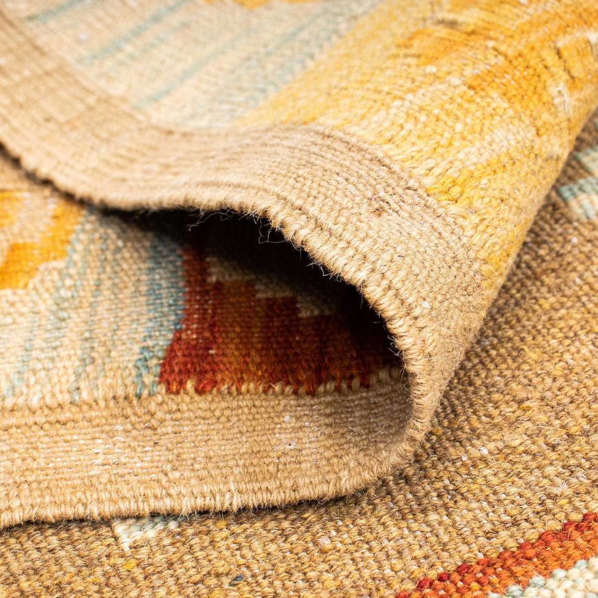 Tappeto corsia Tappeto Kelim - Orientale - 207 x 77 cm - beige