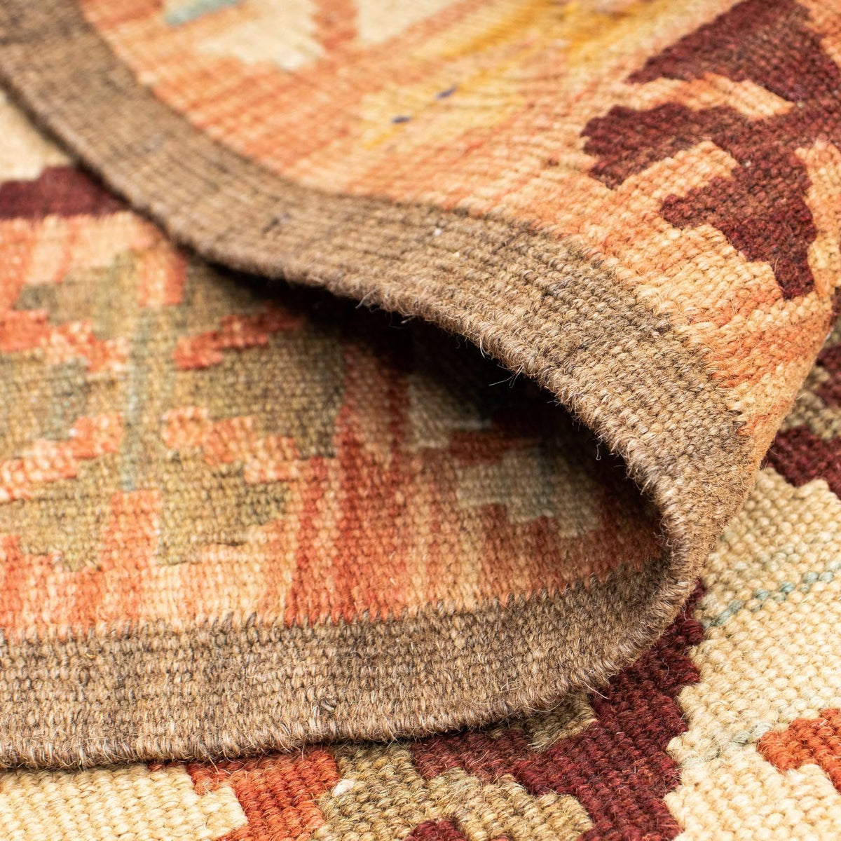 Tappeto corsia Tappeto Kelim - Orientale - 204 x 71 cm - beige